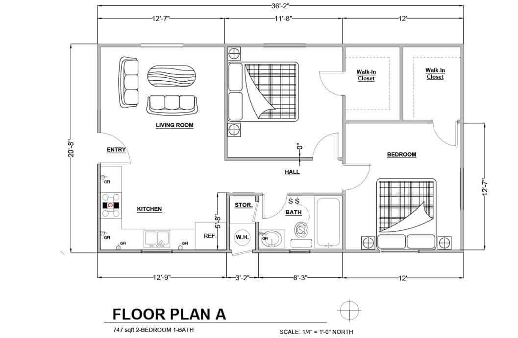 Downey Adu Architect Floor Plans For Garage Conversio